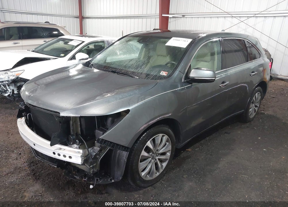 2014 ACURA MDX TECHNOLOGY PACKAGE VIN: 5FRYD3H46EB009440