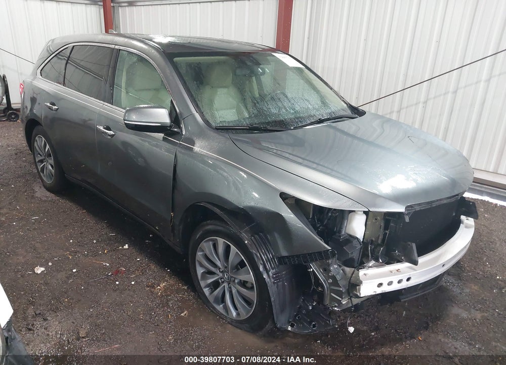 2014 ACURA MDX TECHNOLOGY PACKAGE VIN: 5FRYD3H46EB009440