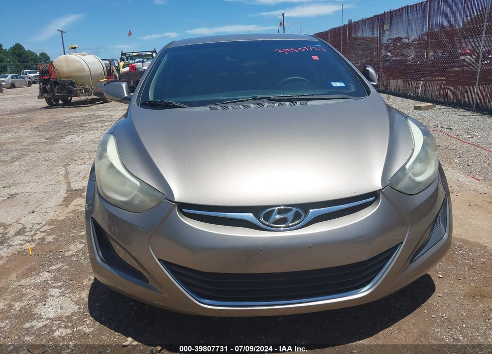 2014 HYUNDAI ELANTRA SE VIN: 5NPDH4AE7EH496551