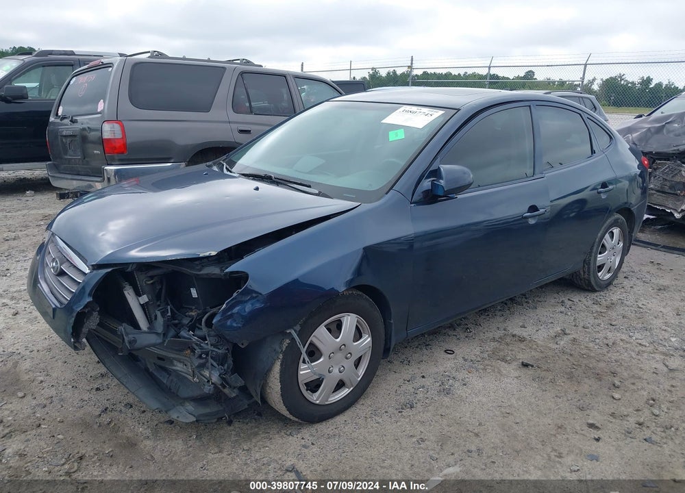2009 HYUNDAI ELANTRA GLS VIN: KMHDU46D89U672980
