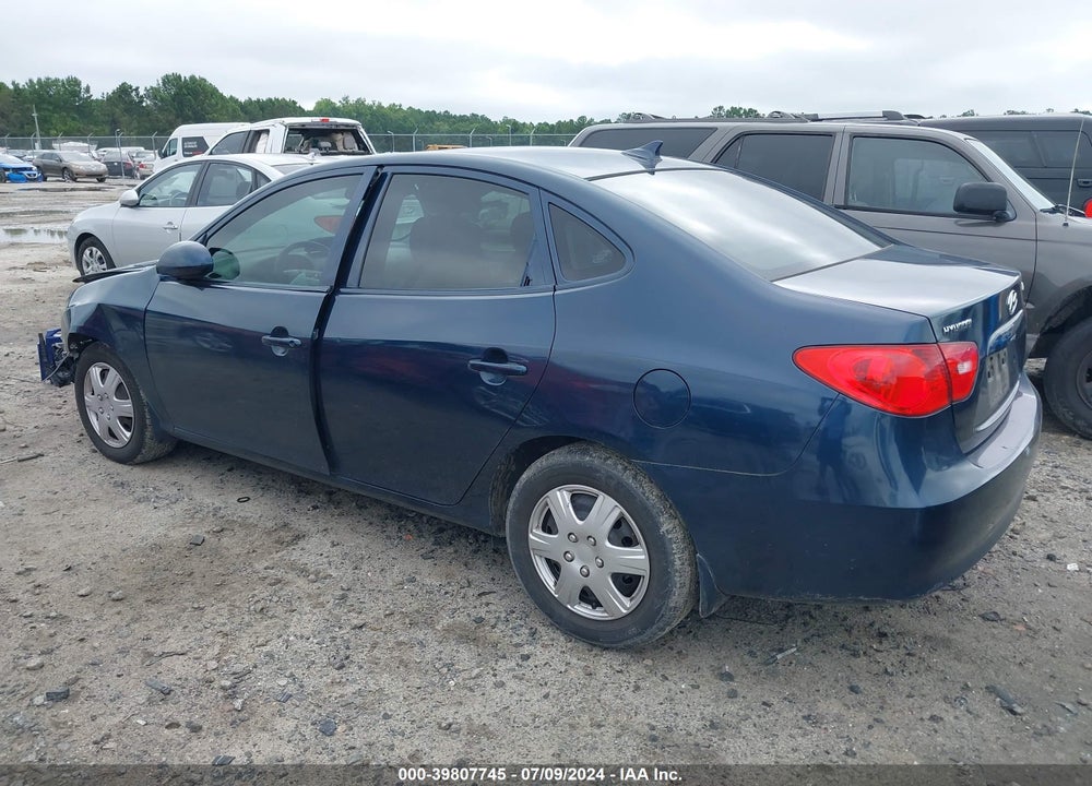 2009 HYUNDAI ELANTRA GLS VIN: KMHDU46D89U672980