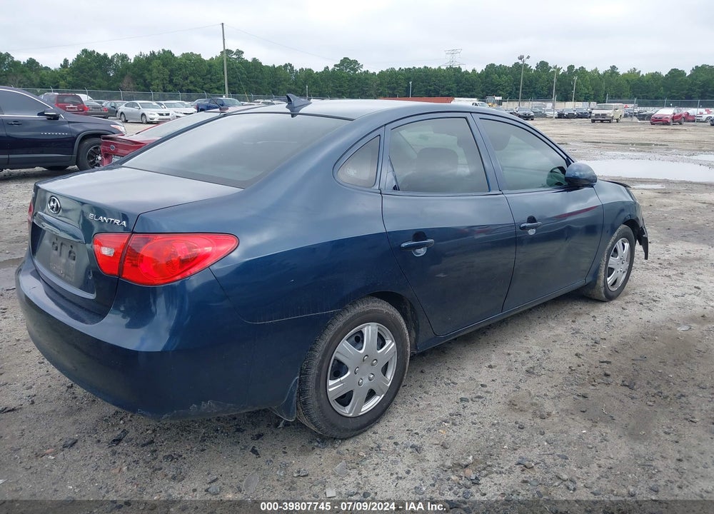 2009 HYUNDAI ELANTRA GLS VIN: KMHDU46D89U672980