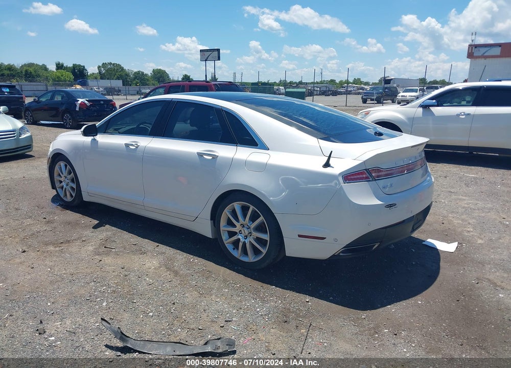 2013 LINCOLN MKZ VIN: 3LN6L2J96DR824631