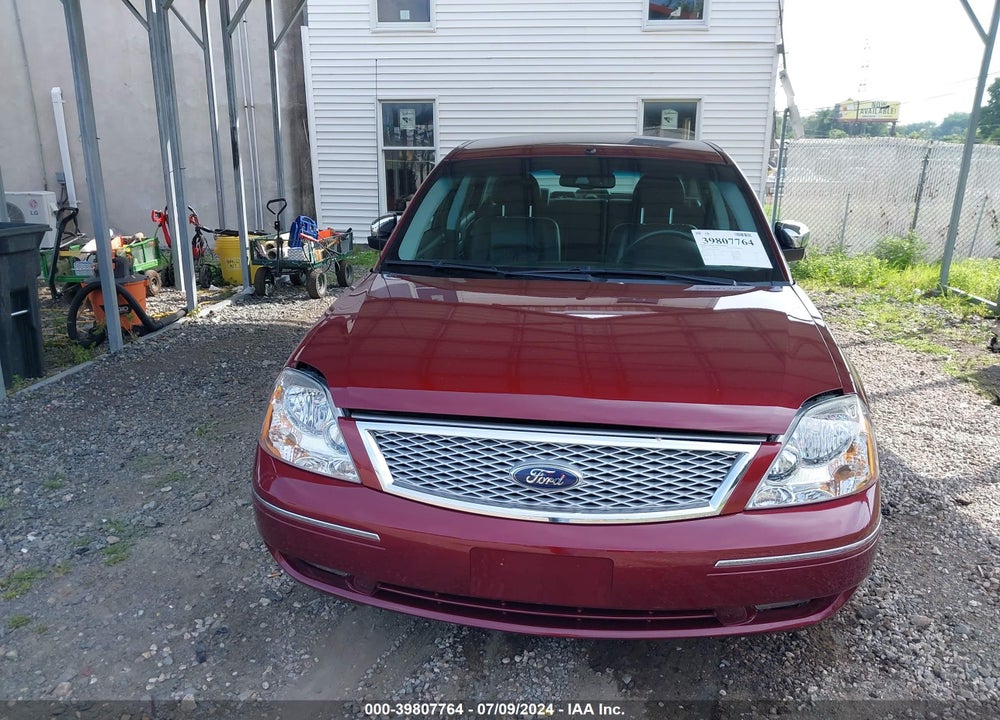 2006 FORD FIVE HUNDRED VIN: 1FAHP25186G125801