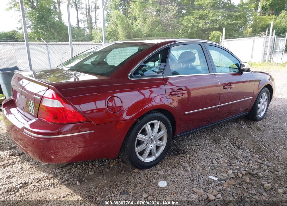 2006 FORD FIVE HUNDRED VIN: 1FAHP25186G125801