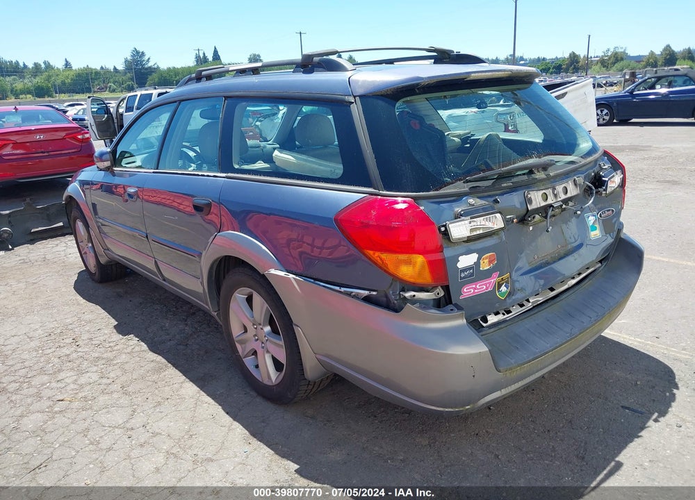 2005 SUBARU OUTBACK 3.0R L.L. BEAN EDITION VIN: 4S4BP86C454338971