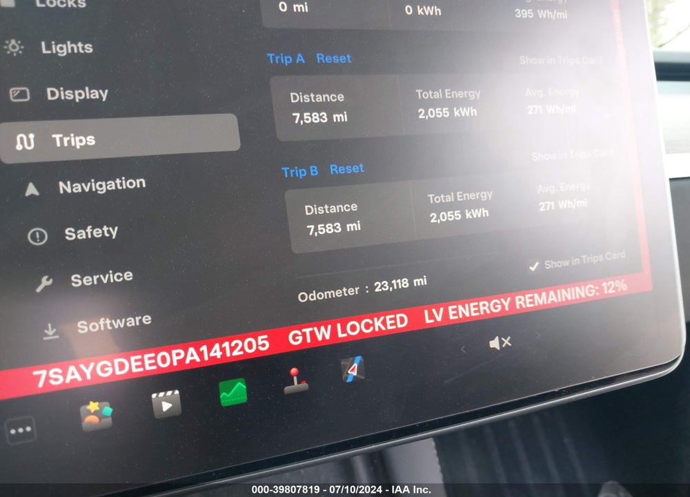 2023 TESLA MODEL Y AWD/LONG RANGE DUAL MOTOR ALL-WHEEL DRIVE VIN: 7SAYGDEE0PA141205