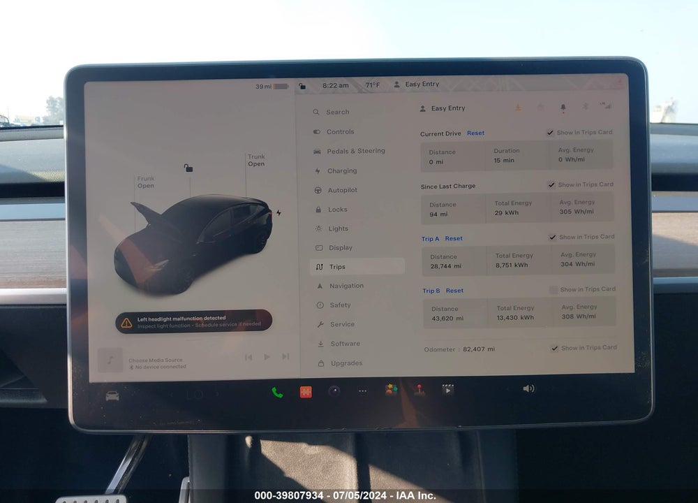 2022 TESLA MODEL Y PERFORMANCE DUAL MOTOR ALL-WHEEL DRIVE VIN: 7SAYGDEF2NF521106