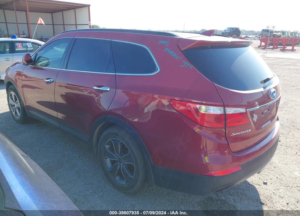 2014 HYUNDAI SANTA FE GLS VIN: KM8SM4HF3EU035558