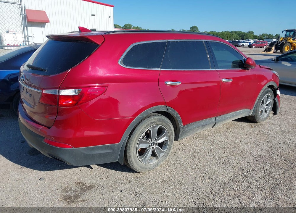 2014 HYUNDAI SANTA FE GLS VIN: KM8SM4HF3EU035558
