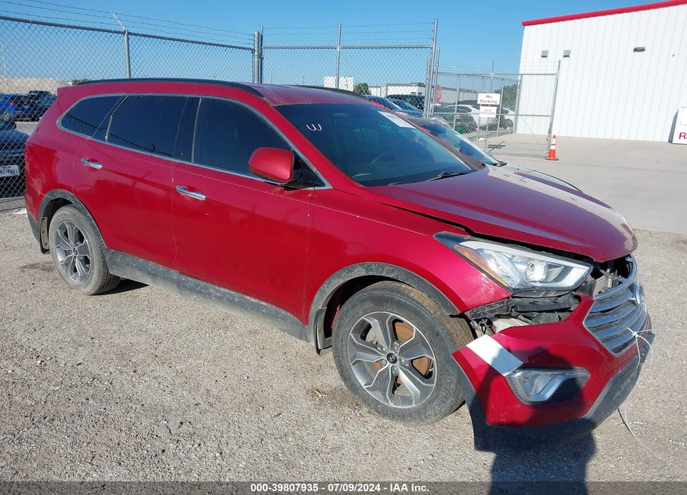 2014 HYUNDAI SANTA FE GLS VIN: KM8SM4HF3EU035558