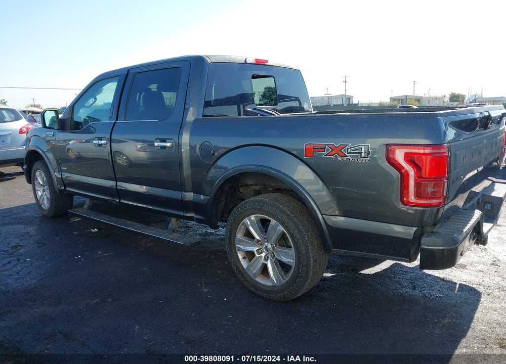 2016 FORD F-150 PLATINUM VIN: 1FTEW1EG7GFA14551