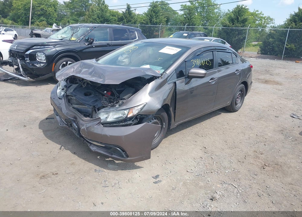 2015 HONDA CIVIC LX VIN: 19XFB2F51FE076975