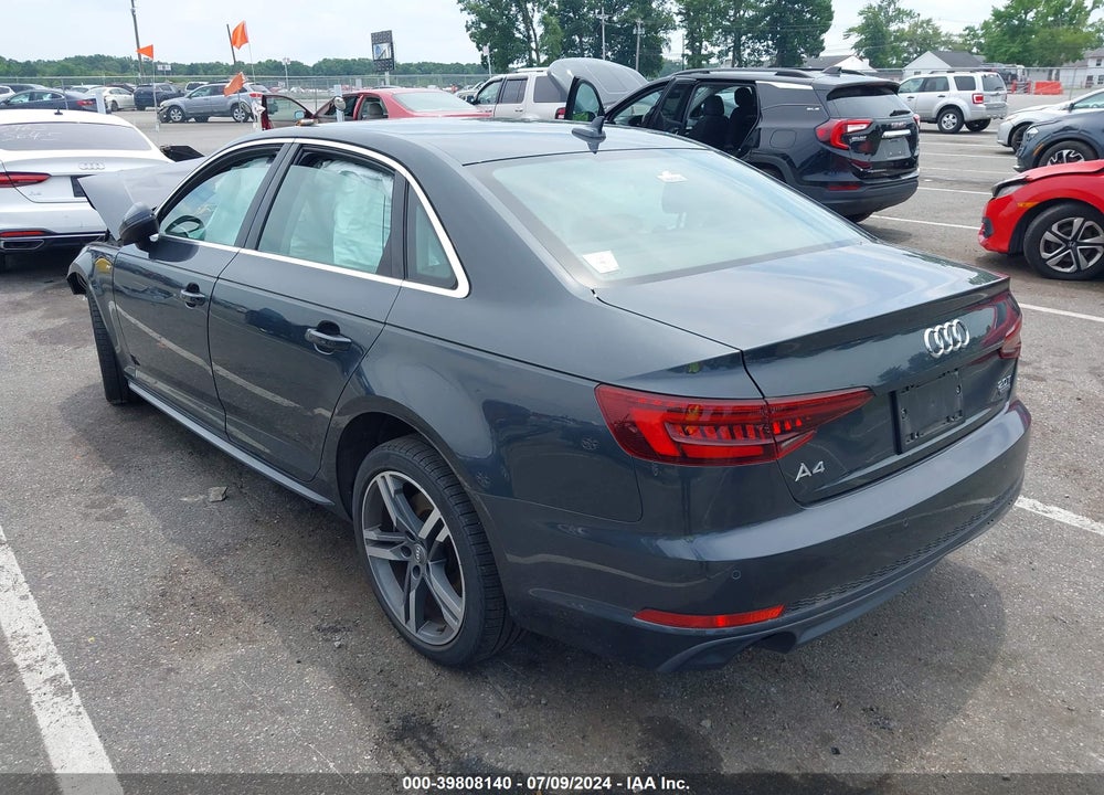 2018 AUDI A4 2.0T PREMIUM/2.0T TECH PREMIUM VIN: WAUENAF47JA149280
