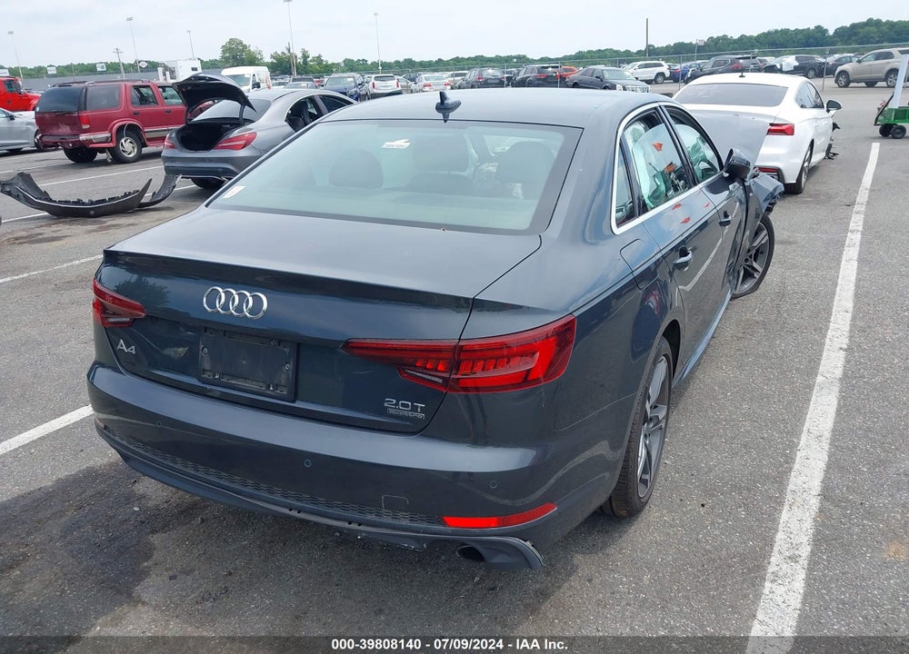 2018 AUDI A4 2.0T PREMIUM/2.0T TECH PREMIUM VIN: WAUENAF47JA149280