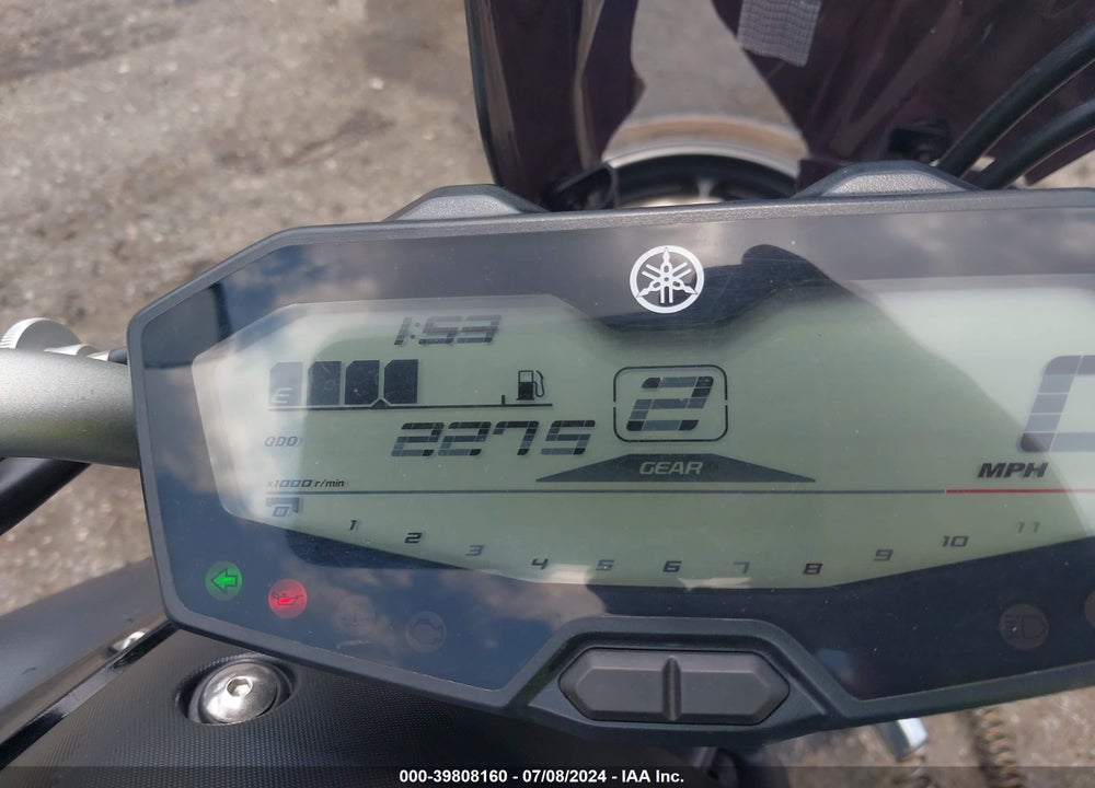 2016 YAMAHA FZ07 VIN: JYARM06E1GA009191