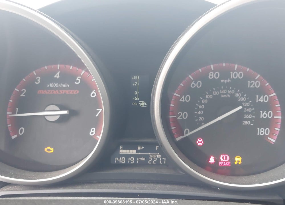 2013 MAZDA SPEED3 TOURING VIN: JM1BL1L40D1724890
