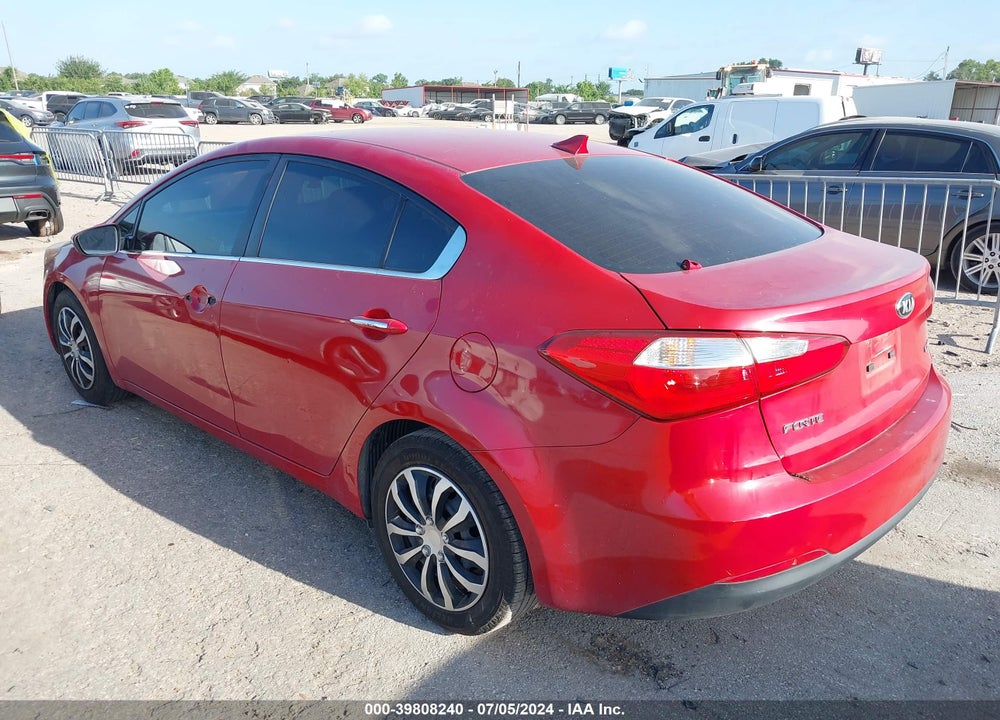 2015 KIA FORTE EX VIN: KNAFX4A84F5349804
