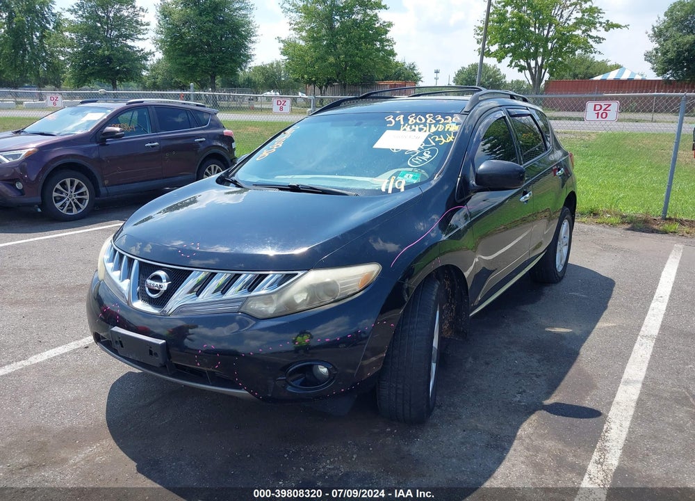 2009 NISSAN MURANO SL VIN: JN8AZ18W49W115188