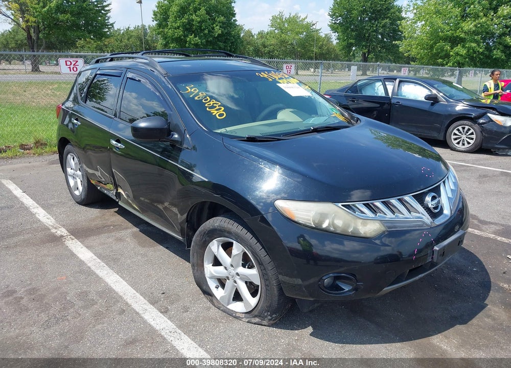 2009 NISSAN MURANO SL VIN: JN8AZ18W49W115188