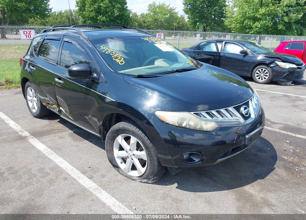 2009 NISSAN MURANO SL VIN: JN8AZ18W49W115188