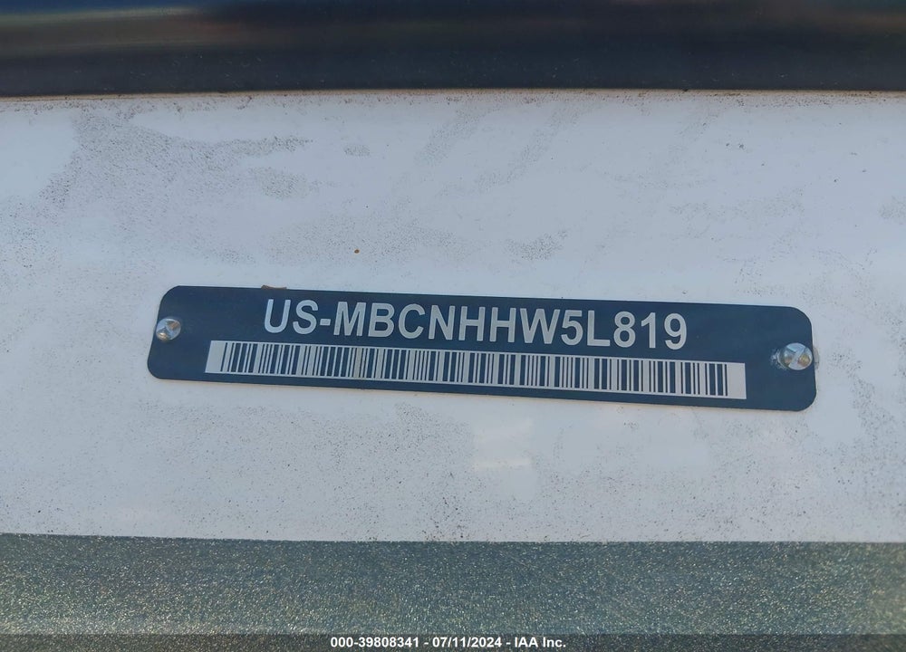 2019 MASTERCRAFT OTHER VIN: MBCNHHW5L819