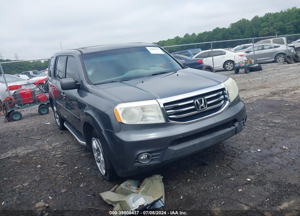 2012 HONDA PILOT EX-L VIN: 5FNYF3H66CB015345