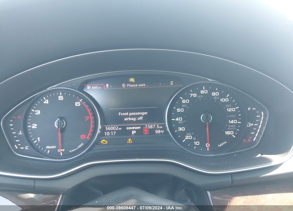 2019 AUDI Q5 45 PREMIUM VIN: WA1ANAFY5K2019542