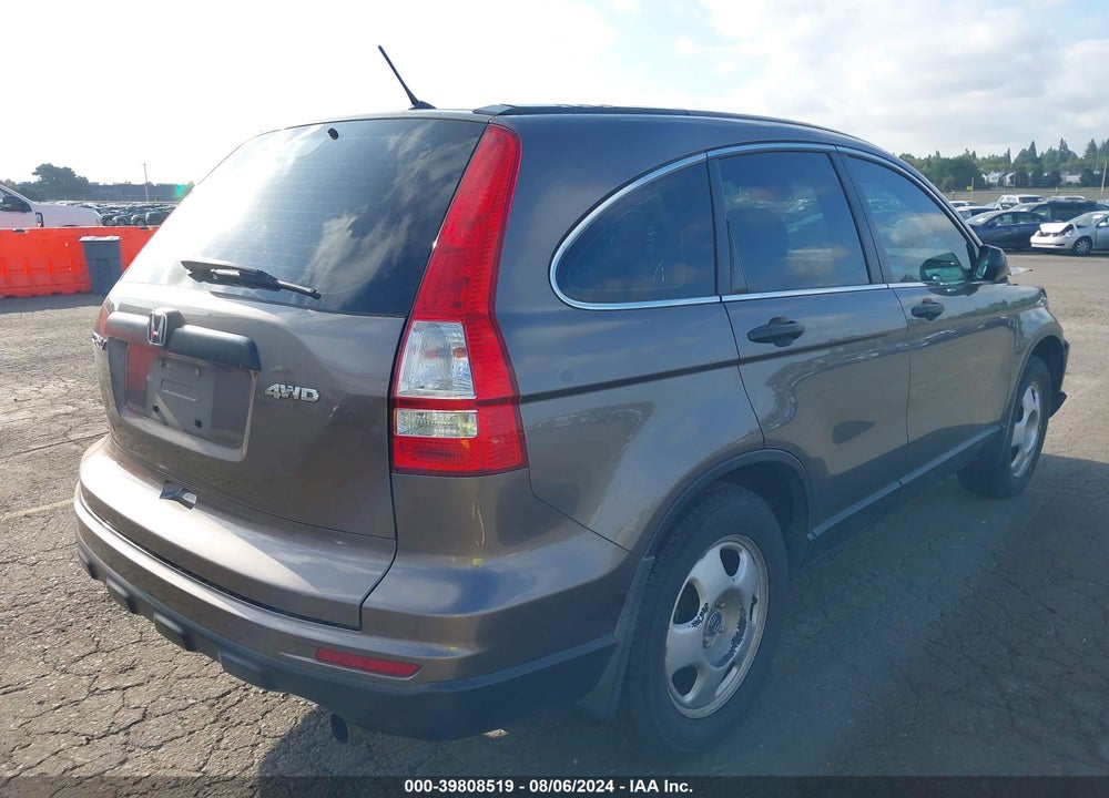 2010 HONDA CR-V LX VIN: 5J6RE4H39AL036813