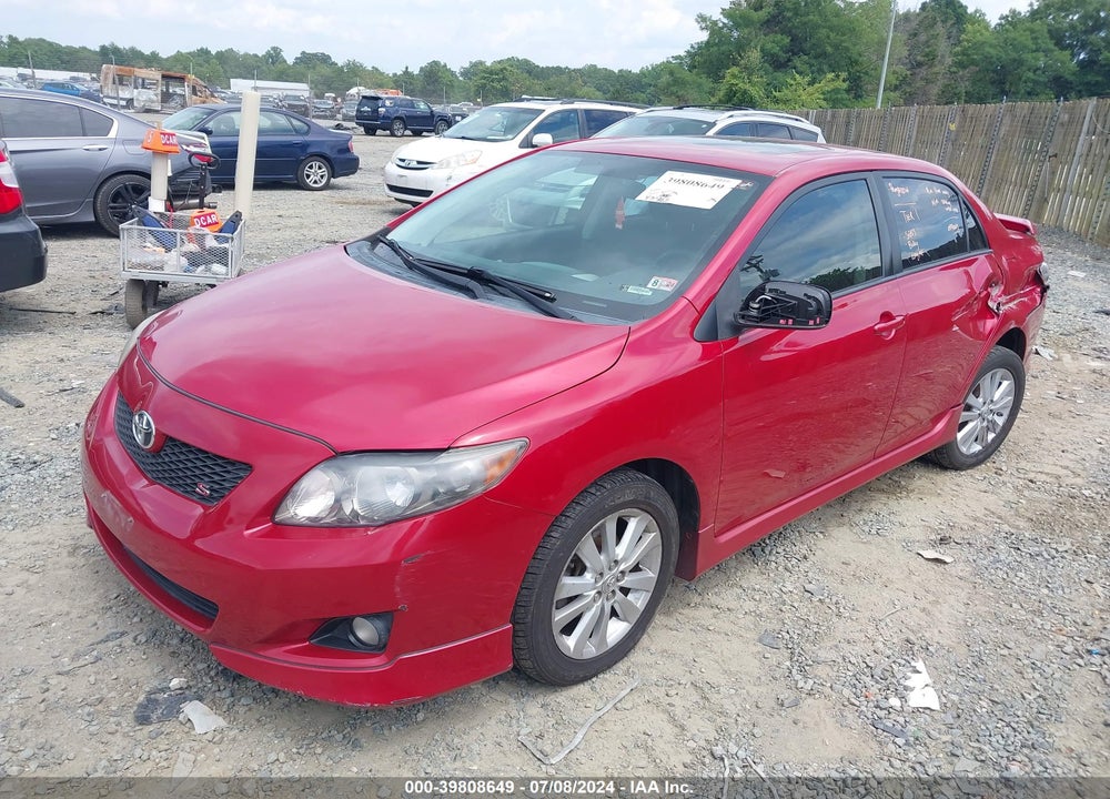 2010 TOYOTA COROLLA S VIN: 2T1BU4EE0AC458184
