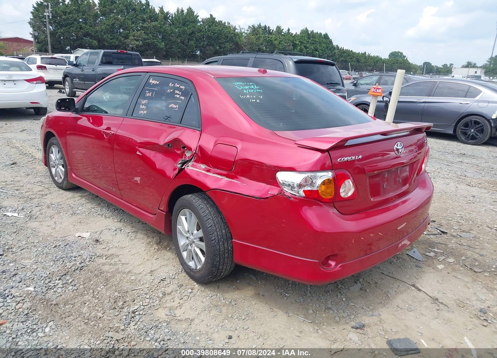2010 TOYOTA COROLLA S VIN: 2T1BU4EE0AC458184