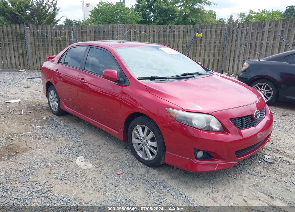 2010 TOYOTA COROLLA S VIN: 2T1BU4EE0AC458184