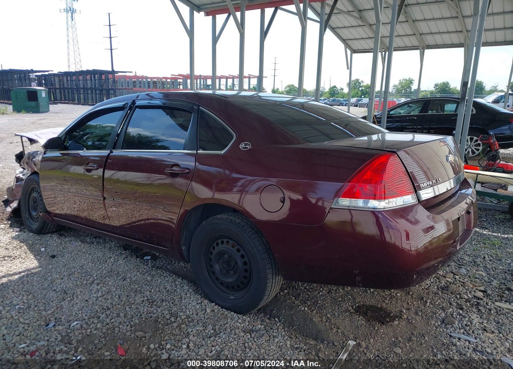 2007 CHEVROLET IMPALA LS VIN: 2G1WB58K279372021