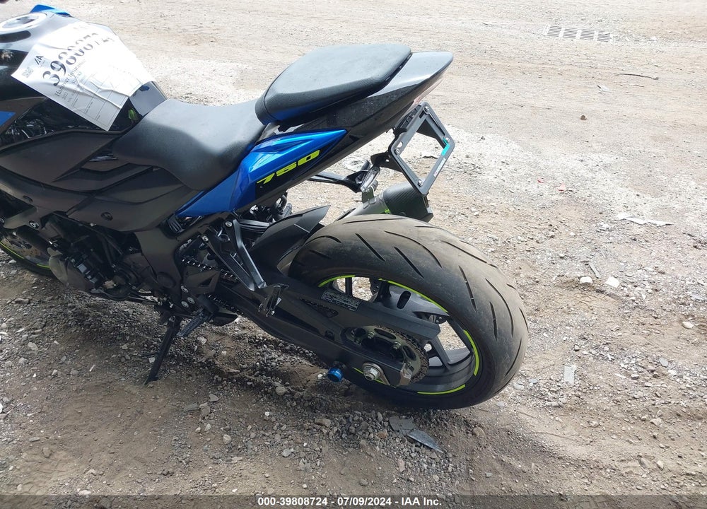 2022 SUZUKI GSX-S750 M/Z VIN: JS1C533B9N7100233