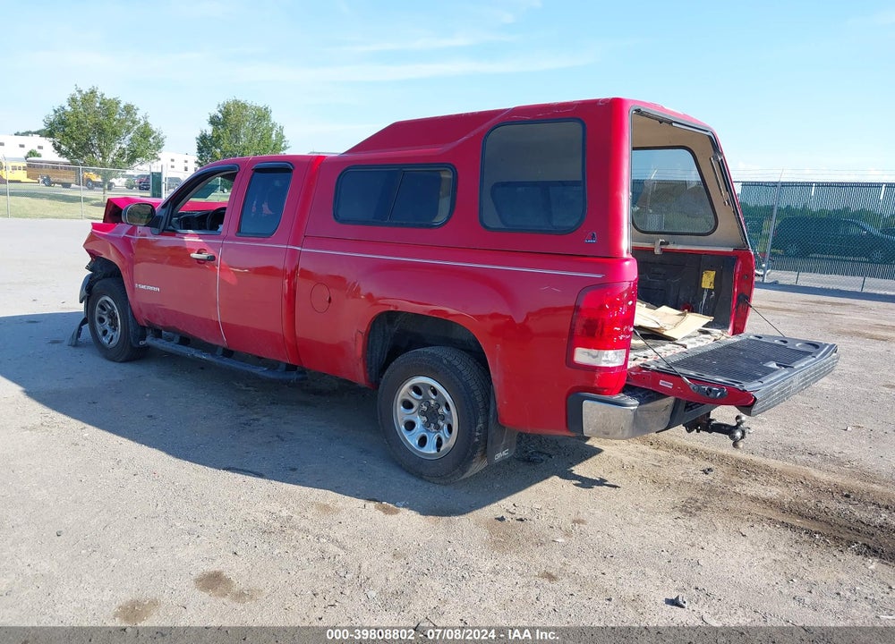2008 GMC SIERRA 1500 WORK TRUCK VIN: 1GTEC19J38Z272533