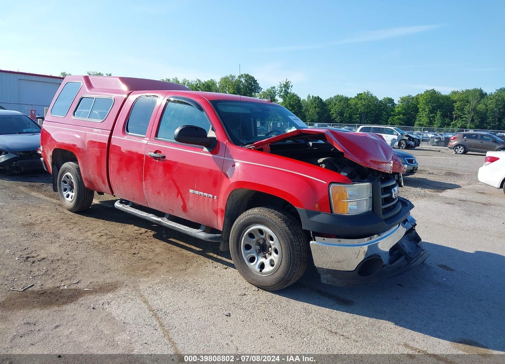 2008 GMC SIERRA 1500 WORK TRUCK VIN: 1GTEC19J38Z272533
