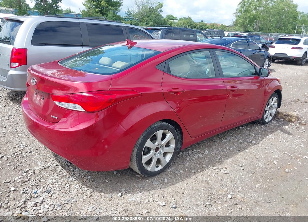 2011 HYUNDAI ELANTRA LIMITED (ULSAN PLANT) VIN: KMHDH4AE2BU102144