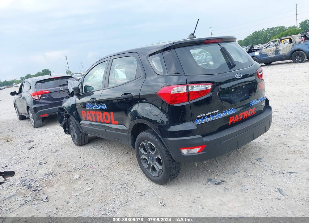 2022 FORD ECOSPORT S VIN: MAJ6S3FL8NC458730