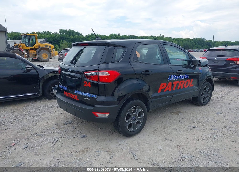 2022 FORD ECOSPORT S VIN: MAJ6S3FL8NC458730