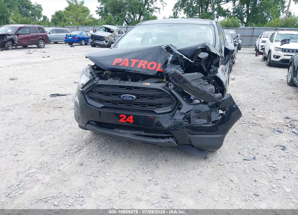 2022 FORD ECOSPORT S VIN: MAJ6S3FL8NC458730