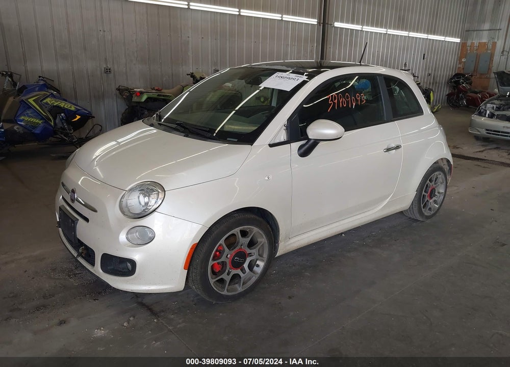 2012 FIAT 500 SPORT VIN: 3C3CFFBR9CT365282