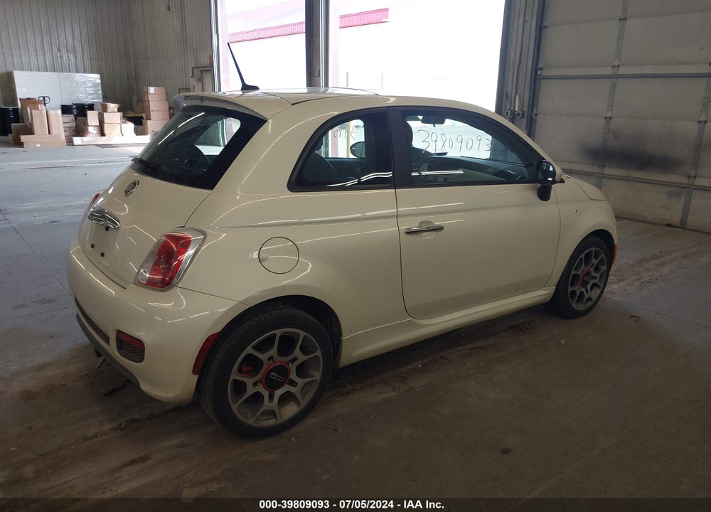 2012 FIAT 500 SPORT VIN: 3C3CFFBR9CT365282