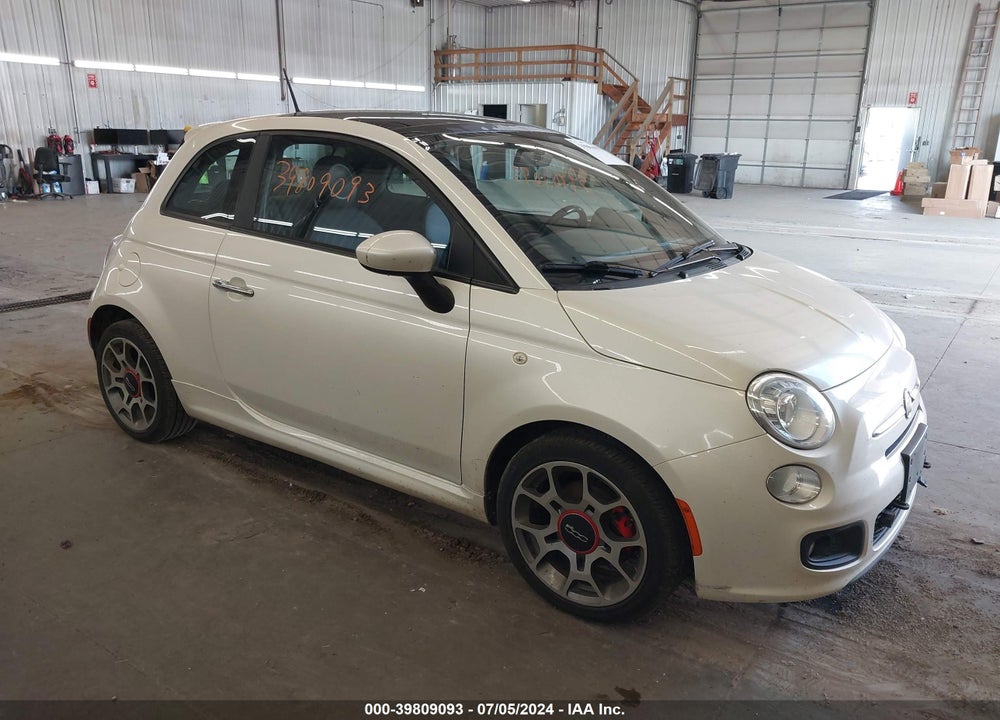 2012 FIAT 500 SPORT VIN: 3C3CFFBR9CT365282