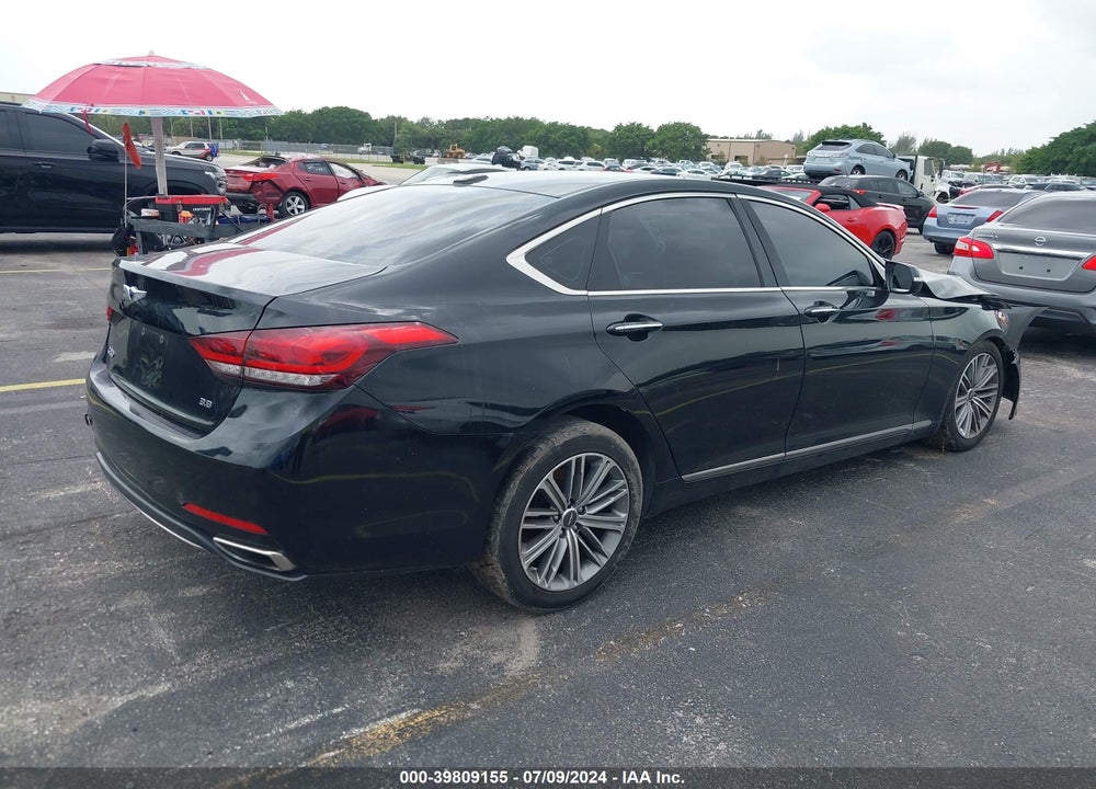 2018 GENESIS G80 3.8 VIN: KMHGN4JEXJU216476