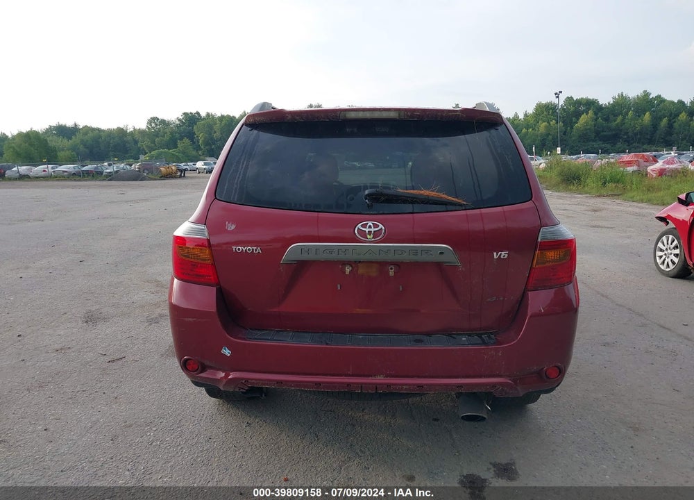 2008 TOYOTA HIGHLANDER SPORT VIN: JTEES43A582016184