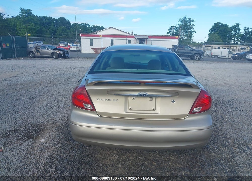 2000 FORD TAURUS SEL VIN: 1FAFP56S9YA231051