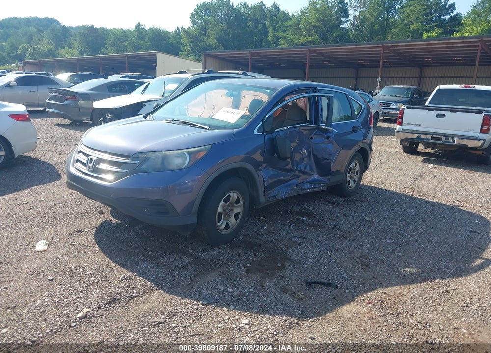 2012 HONDA CR-V LX VIN: 5J6RM3H38CL013524