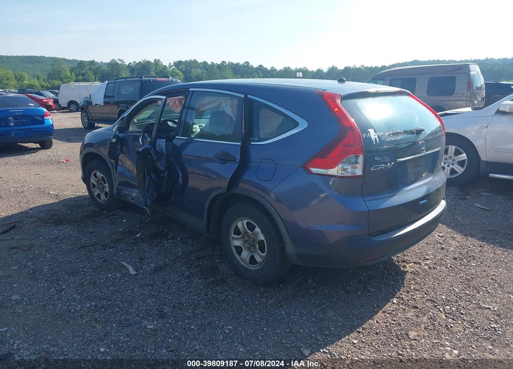 2012 HONDA CR-V LX VIN: 5J6RM3H38CL013524