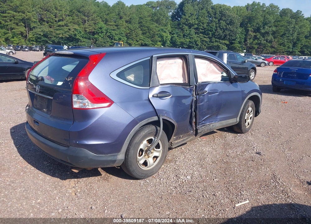 2012 HONDA CR-V LX VIN: 5J6RM3H38CL013524