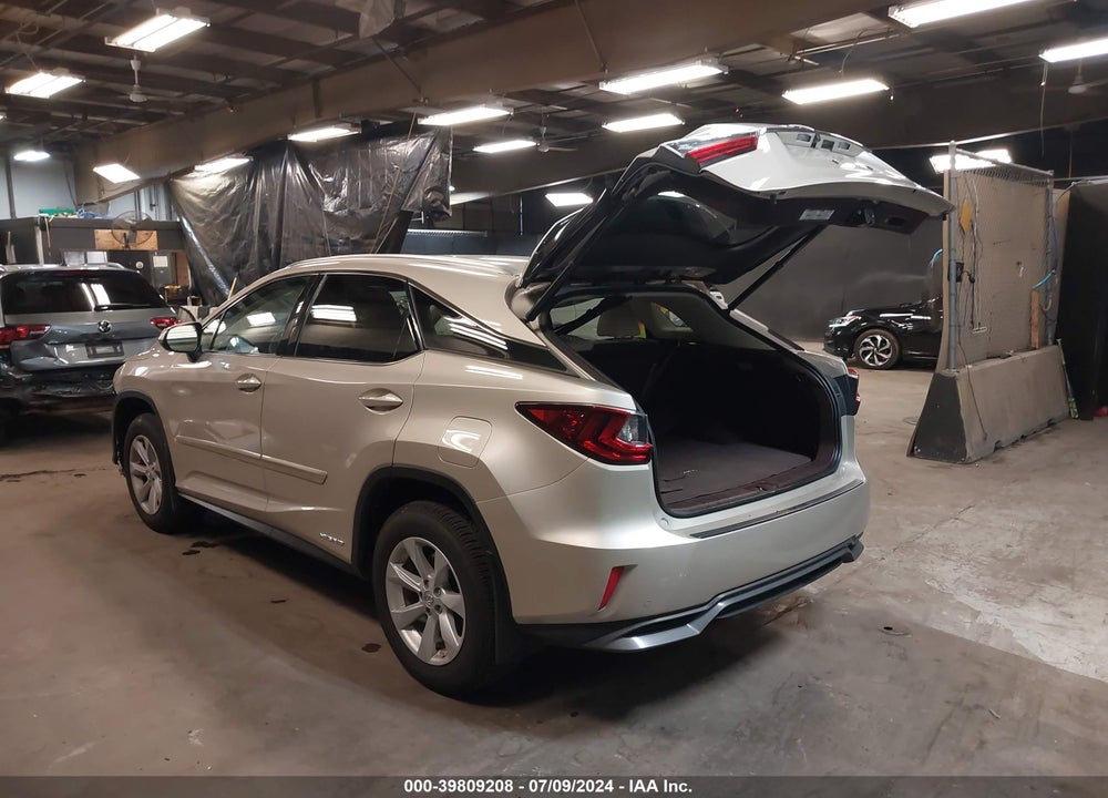 2016 LEXUS RX 450H VIN: 2T2BGMCA4GC002166